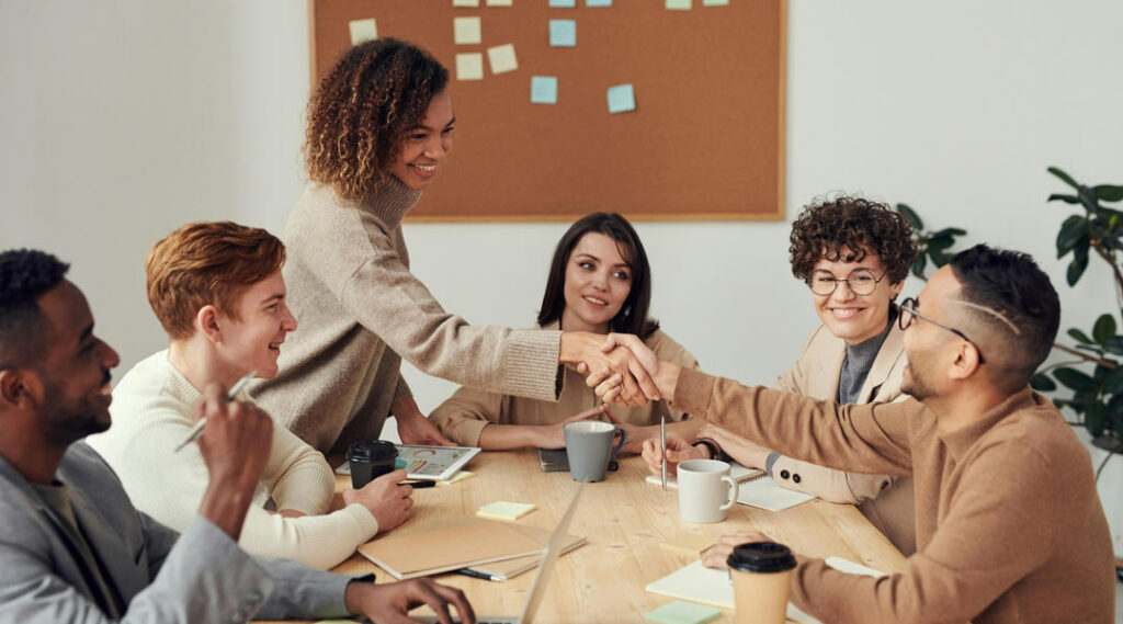 reunião empresarial 
