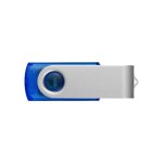 Pen USB de merchandising barata com corpo transparente Clearmate cor azul