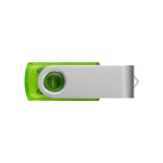 Pen USB de merchandising barata com corpo transparente Clearmate cor verde