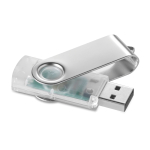 Pen USB de merchandising barata com corpo transparente Clearmate