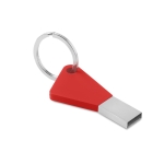 Pen usb de silicone personalizado com logotipo cor vermelho