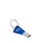 Porta-chaves USB de silicone e metal colorido com porta-chaves Trend