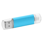 Pen USB personalizada barata com tampa transparente USB Metalcolor