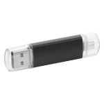 Pen USB personalizada barata com tampa transparente USB Metalcolor