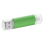 Pen USB personalizada barata com tampa transparente USB Metalcolor