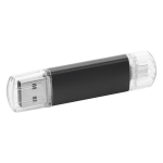 Pen USB personalizada barata com tampa transparente USB Metalcolor