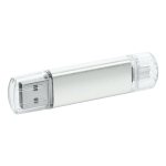 Pen USB personalizada barata com tampa transparente USB Metalcolor