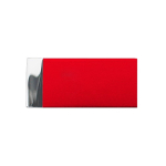 Pen USB minimalista colorida com fecho magnético Microcap cor vermelho