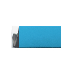 Pen USB minimalista colorida com fecho magnético Microcap cor azul-claro