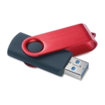 Pen USB para merchandising 3.0, clipe giratório colorido Colorclip 3.0 cor vermelho