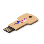 Chave USB tipo eco para brinde cor natural