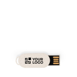 Original USB ultrafino e pequeno feito com palha de trigo