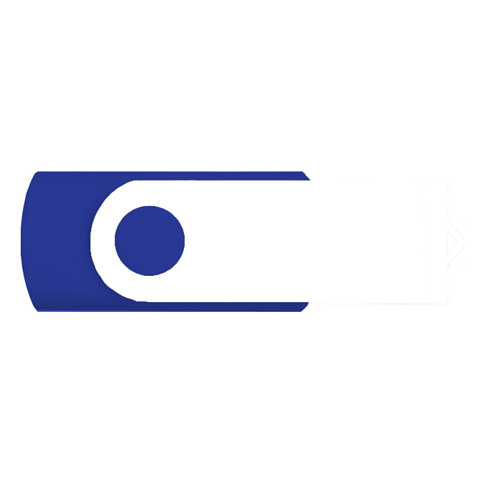 Memórias USB 3.0 com impressão no clip a cores Techmate Fullcolor 3.0 cor azul