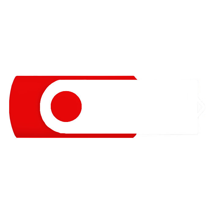 Memórias USB 3.0 com impressão no clip a cores Techmate Fullcolor 3.0 cor vermelho