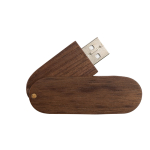 USB personalizados 3.0 rotativos de madeira Rotowood 3.0 cor madeira escura