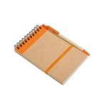 Blocos de notas personalizados para oferecer cor cor-de-laranja