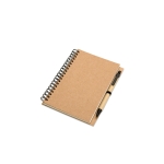 Caderno personalizado de papel reciclado cor bege