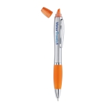 2 em 1  - caneta de cores com fluorescente cor cor-de-laranja vista principal segunda vista