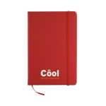 Cadernos personalizados baratos cor vermelho vista principal