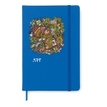 Cadernos personalizados baratos cor azul real segunda vista principal