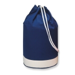 Mochila personalizada de algodão 200 g/m² bicolor Marine cor azul segunda vista