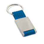Porta-chaves com serigrafia de cores cor azul
