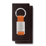 Porta-chaves com serigrafia de cores cor cor-de-laranja quinta vista