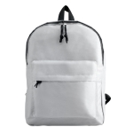 Mochilas personalizáveis de poliéster 600D School Color cor branco