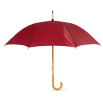 Guarda-chuva personalizado 23'' com cabo de madeira cor bordeaux