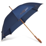 Guarda-chuva personalizado 23'' com cabo de madeira cor azul segunda vista
