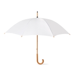 Guarda-chuva personalizado 23'' com cabo de madeira cor branco