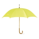 Guarda-chuva personalizado 23'' com cabo de madeira cor amarelo terceira vista