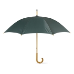 Guarda-chuva personalizado 23'' com cabo de madeira cor verde terceira vista
