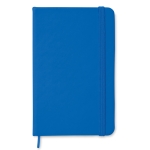 Caderno de bolso de páginas com riscas cor azul real