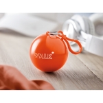 Impermeável publicitário em bola redonda cor cor-de-laranja vista conjunto principal