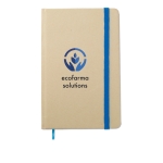 Caderno de bolso de material reciclado cor azul segunda vista principal