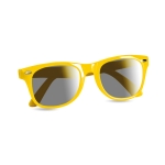 Óculos de sol baratos com proteção UV400 de cores alegres Regular cor amarelo