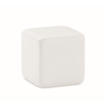 Cubo anti-stress personalizado com logo para publicidade ZenCube cor branco