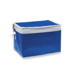 Refrigerador promocional de non-woven para 6 latas 80 g/m2 Basic Style cor azul