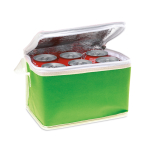 Refrigerador promocional de non-woven para 6 latas 80 g/m2 Basic Style cor verde segunda vista