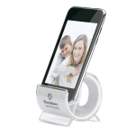 Suporte personalizado para telefone cor branco vista principal