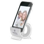 Suporte personalizado para telefone cor branco vista principal