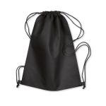 Mochila de cordas, em tecido ''non woven'' cor preto