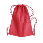 Mochila de cordas, em tecido ''non woven'' cor vermelho