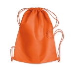 Mochila de cordas, em tecido ''non woven'' cor cor-de-laranja terceira vista