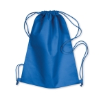 Mochilas publicitárias de cordão de non-woven 80 g/m² Basic cor azul real