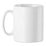 Caneca de cerâmica personalizada branca especial para sublimação 300ml cor branco