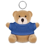 Porta-chaves publicitário com ursinho de peluche com camisola Yogi cor azul