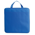 Almofada publicitária dobrável non-woven com bolso Vipbox cor azul