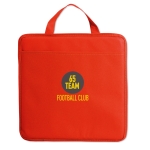 Almofada publicitária dobrável non-woven com bolso Vipbox cor vermelho vista principal